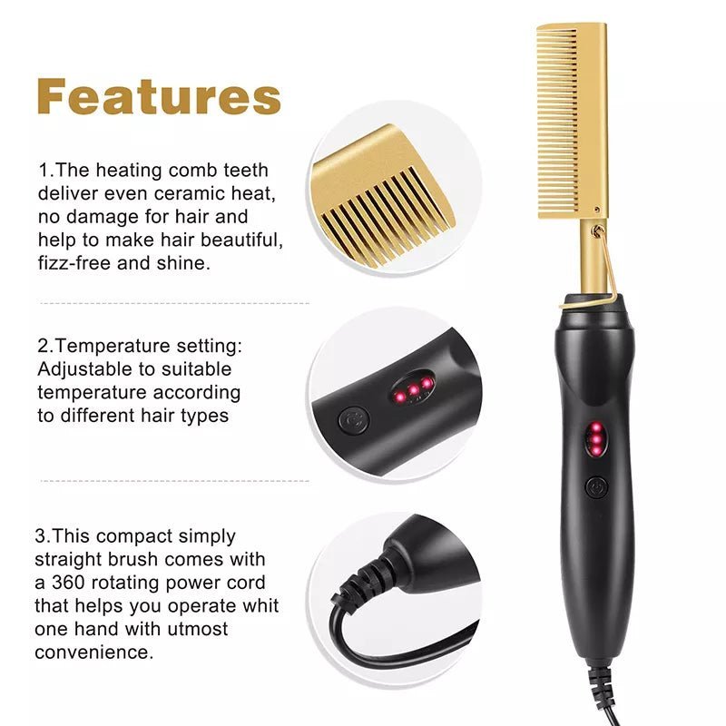 1 tool, endless styles: straighten, curl and blow dry with this comb! - ALPHA SHOP