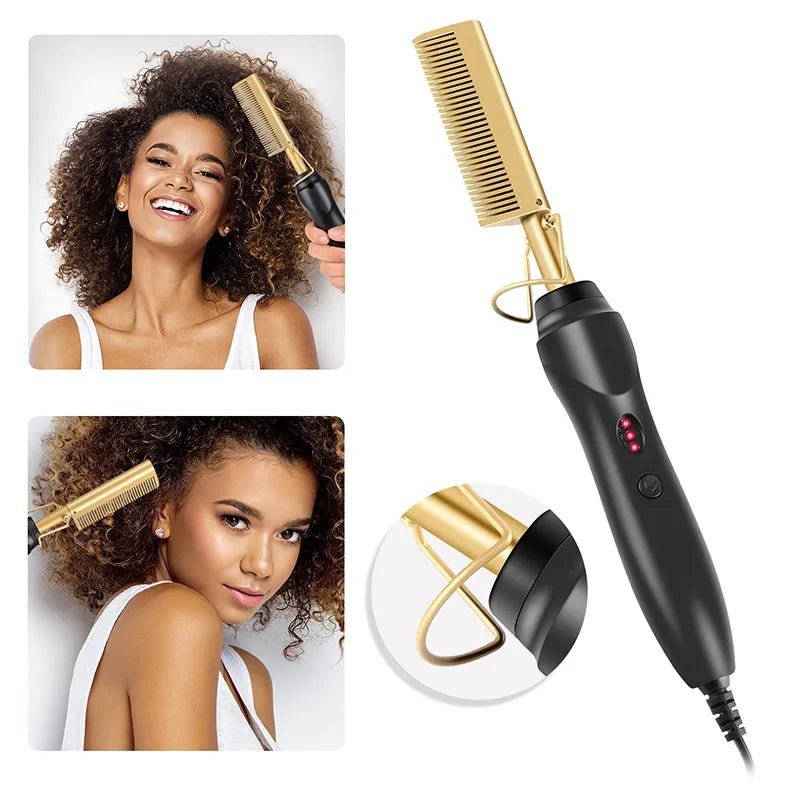 1 tool, endless styles: straighten, curl and blow dry with this comb! - ALPHA SHOP