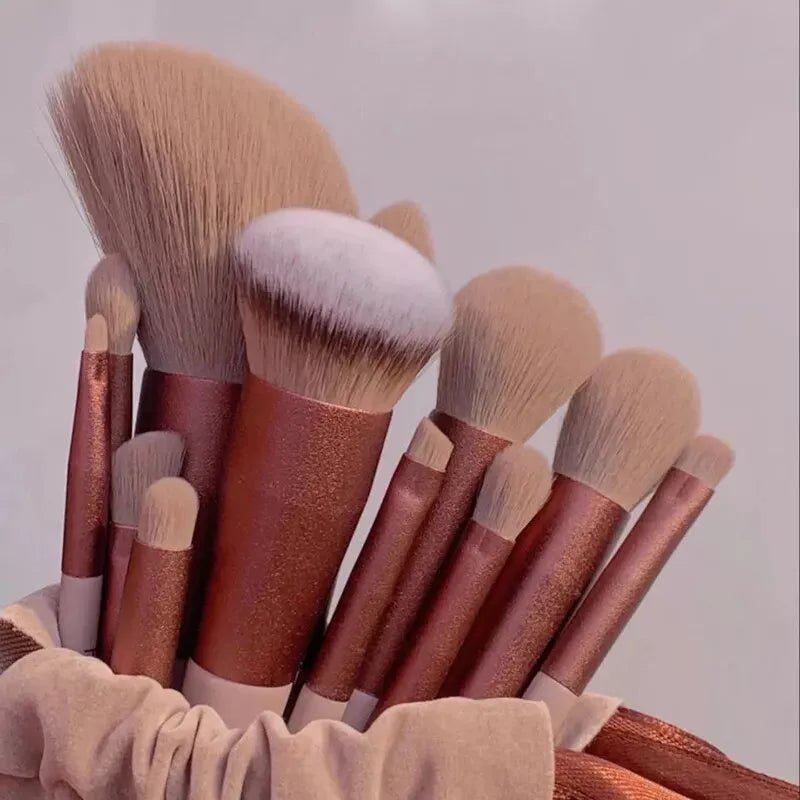 13 - Piece Makeup Brushes Set: Achieve Flawless Application - ALPHA SHOP