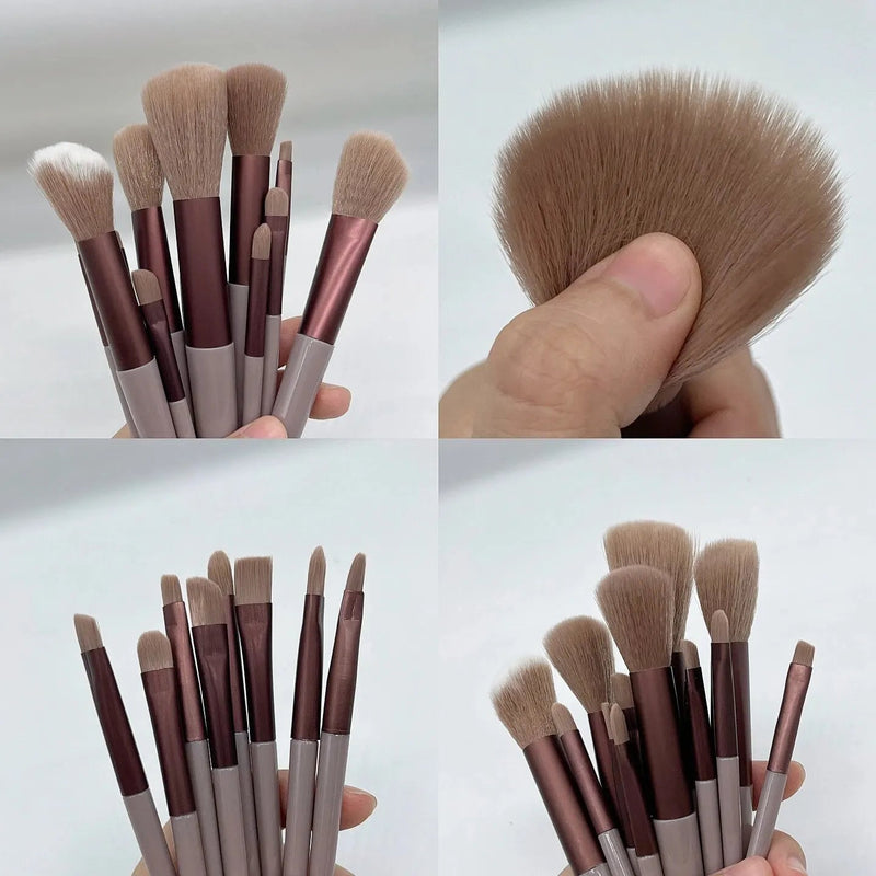 13 - Piece Makeup Brushes Set: Achieve Flawless Application - ALPHA SHOP