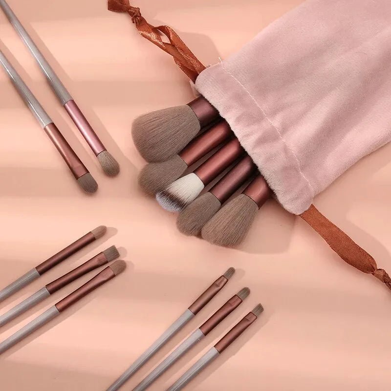 13 - Piece Makeup Brushes Set: Achieve Flawless Application - ALPHA SHOP