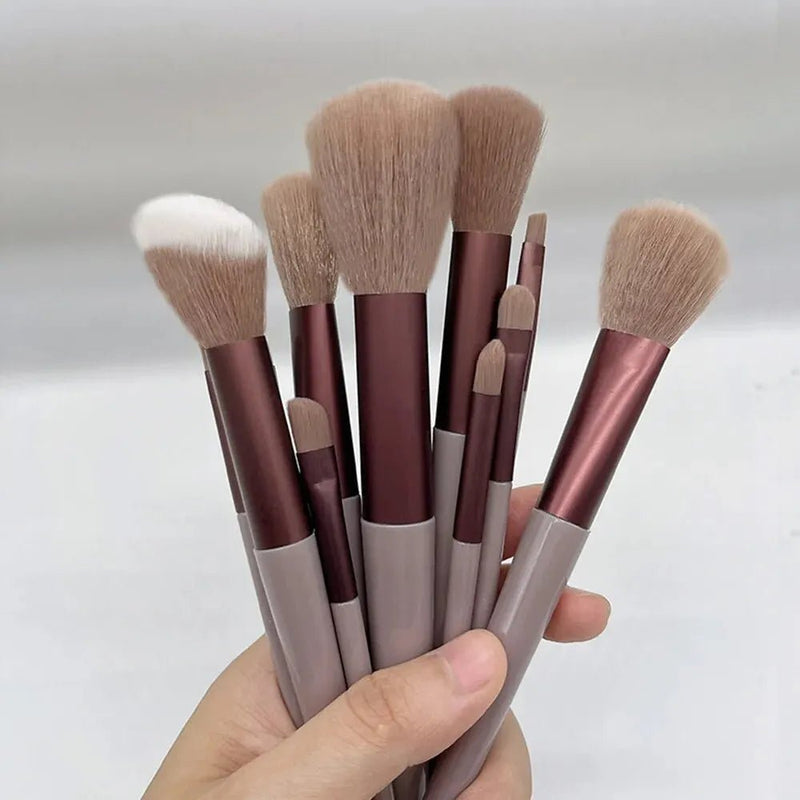 13 - Piece Makeup Brushes Set: Achieve Flawless Application - ALPHA SHOP