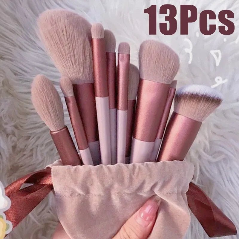 13 - Piece Makeup Brushes Set: Achieve Flawless Application - ALPHA SHOP