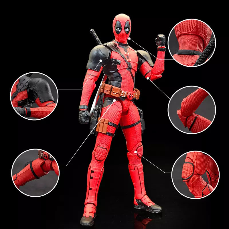 ORIGINAL  Deadpool Wolverine Movie Deadpool 3 Film Version 7inches Action Figure Figurine Gifts Kids Toys, Marvel Legends