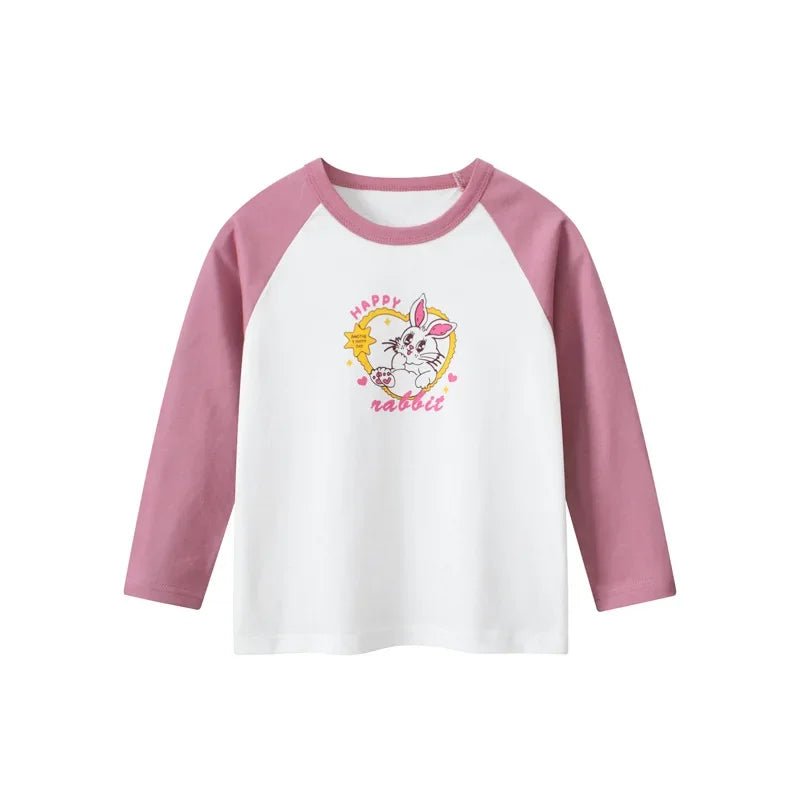 2024 Autumn New Korean Children's Wear: Cartoon Bear Girls Long Sleeve T - shirt - ALPHA SHOP