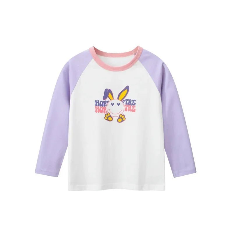 2024 Autumn New Korean Children's Wear: Cartoon Bear Girls Long Sleeve T - shirt - ALPHA SHOP