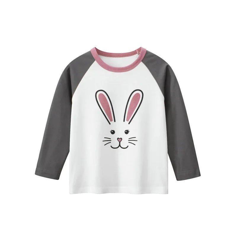 2024 Autumn New Korean Children's Wear: Cartoon Bear Girls Long Sleeve T - shirt - ALPHA SHOP