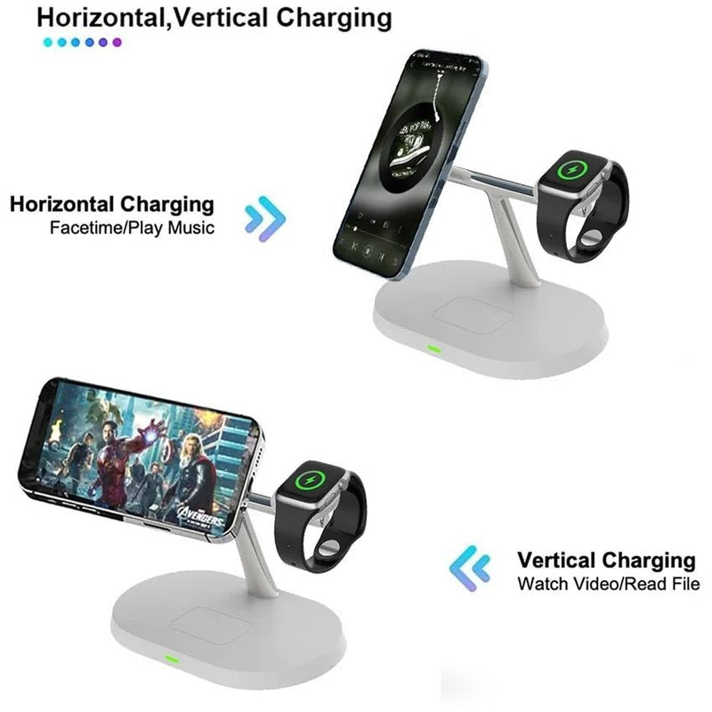 3 - in - 1 30W Magnetic Wireless Charger Stand - ALPHA SHOP