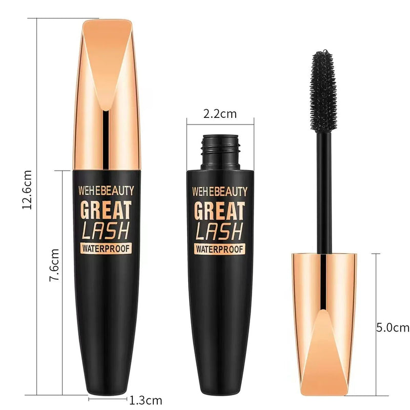 4D Silk Fiber Lash Mascara: Waterproof 2 - in - 1 Lengthening Cosmetics - ALPHA SHOP