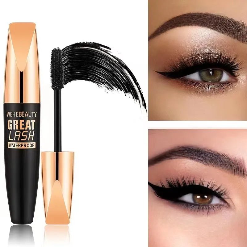 4D Silk Fiber Lash Mascara: Waterproof 2 - in - 1 Lengthening Cosmetics - ALPHA SHOP