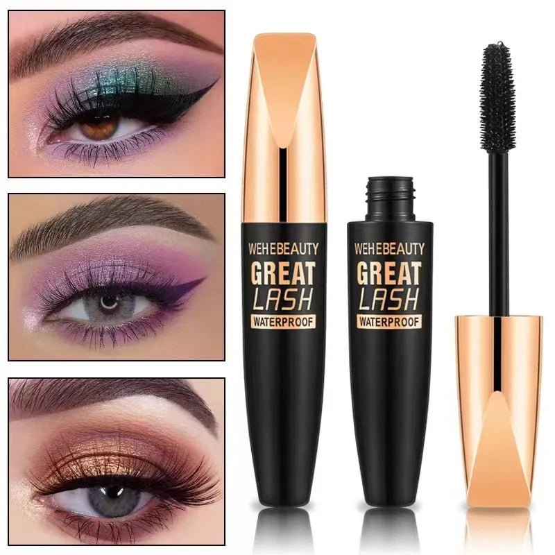 4D Silk Fiber Lash Mascara: Waterproof 2 - in - 1 Lengthening Cosmetics - ALPHA SHOP