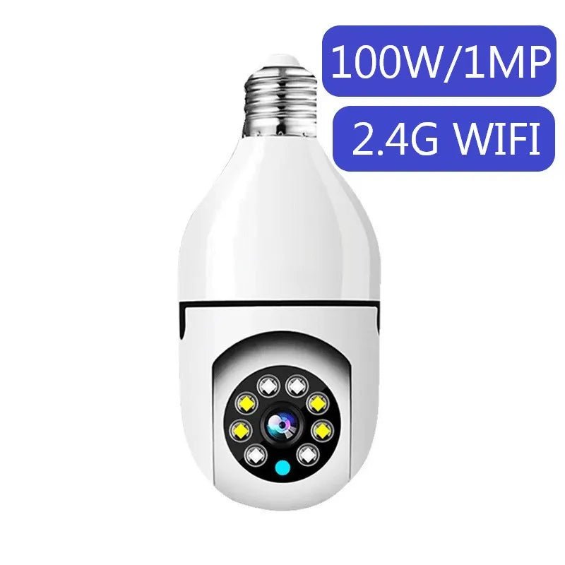 5G WiFi E27 Bulb Surveillance Camera: Smart Home Security with Night Vision & Auto Human Tracking - ALPHA SHOP