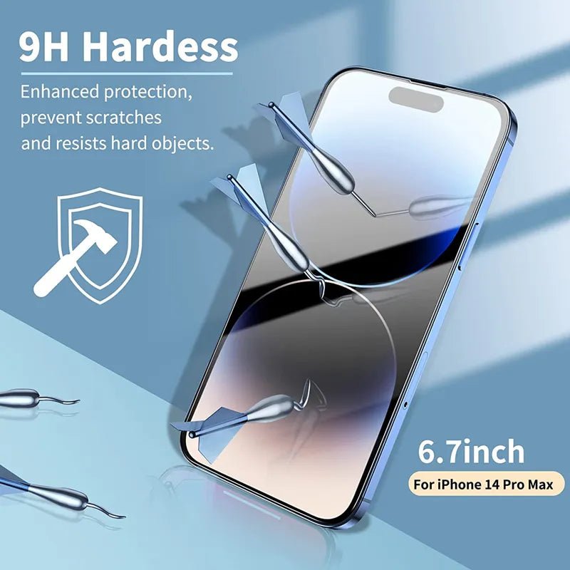 5Pcs Tempered Glass Screen Protector for iPhone - ALPHA SHOP