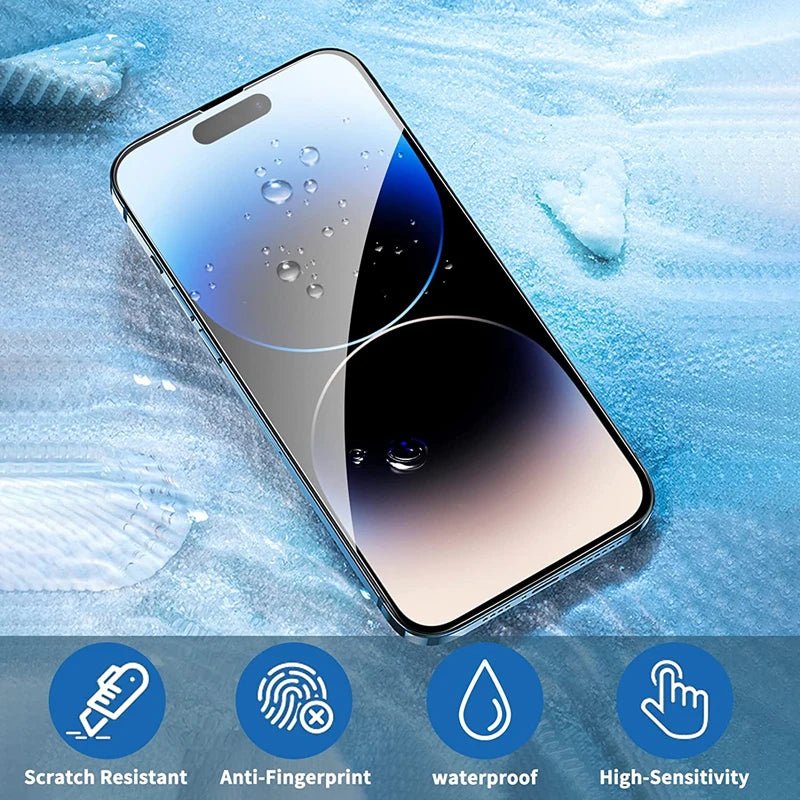 5Pcs Tempered Glass Screen Protector for iPhone - ALPHA SHOP