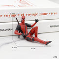 6 Desk Decoration Deadpool Car Home Office Marvel 8cm X - MAN Funny Cute Figure Model Toys Desk Decoration Car Ornament - ALPHA SHOP