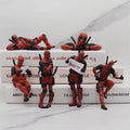 6 Desk Decoration Deadpool Car Home Office Marvel 8cm X - MAN Funny Cute Figure Model Toys Desk Decoration Car Ornament - ALPHA SHOP