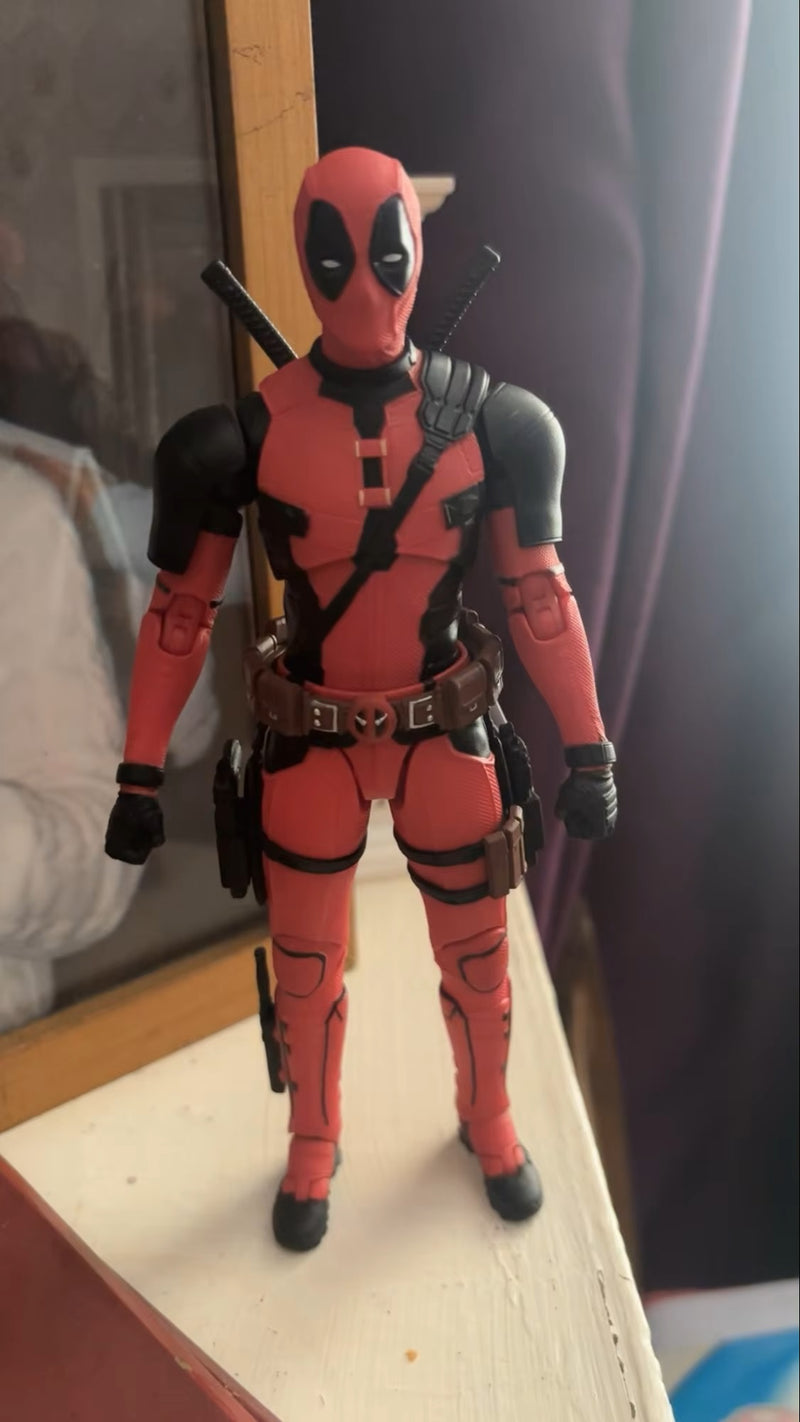 ORIGINAL  Deadpool Wolverine Movie Deadpool 3 Film Version 7inches Action Figure Figurine Gifts Kids Toys, Marvel Legends