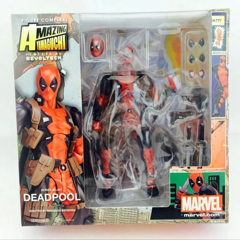 X-men Yamaguchi Deadpool Action Figure Statue Pvc Model Variant Movable Joint Super Hero Dead Pool with Weapons Accessories Toys