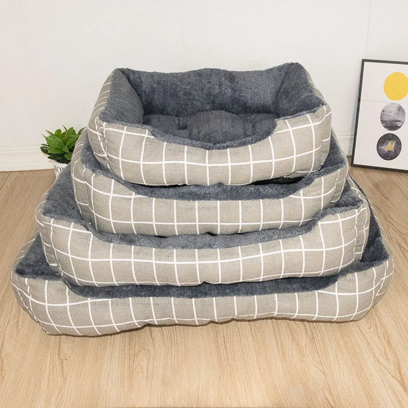 Cama para cães e gatos, sofá grande, quente, ninho para animais de estimação, canil para cães pequenos, médios e grandes, filhotes, gatinhos, plus size, colchão de dormir