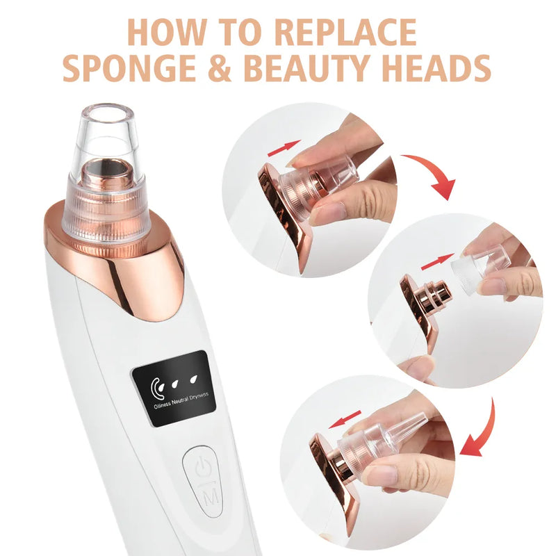 Say goodbye to blackheads and acne: Electric pore cleaner for a radiant you