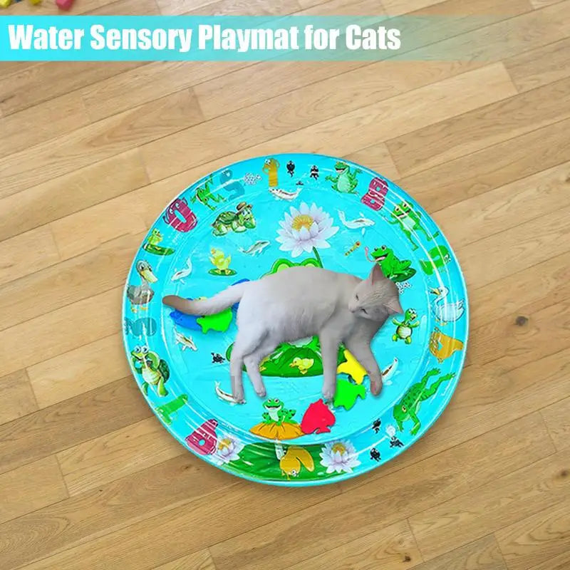 Water Play Mat For Cats Water Mat For Cat And Dog Thickened Water Sensory Playmat Pet Play Water Sensory Pad