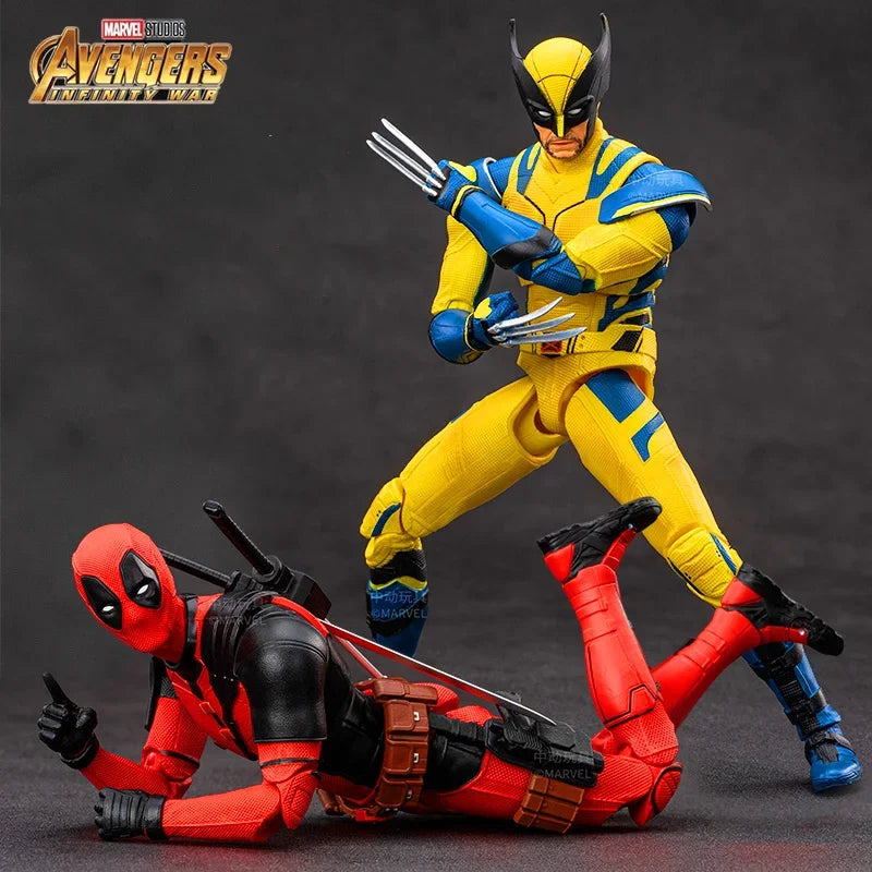 ORIGINAL  Deadpool Wolverine Movie Deadpool 3 Film Version 7inches Action Figure Figurine Gifts Kids Toys, Marvel Legends