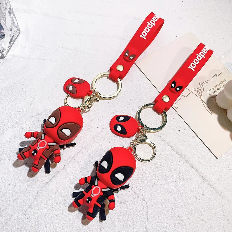 New Arrival Deadpool Epoxy Keychain Accessory Couple Handbag Pendant Little Creative Gifts Key Ring Pendants Doll