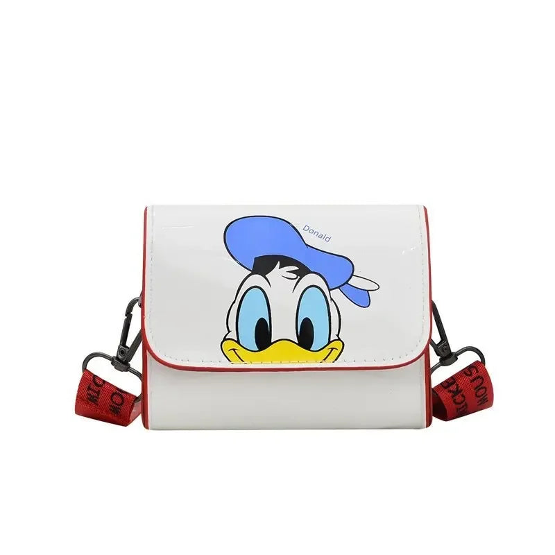 Bolsos de hombro originales de dibujos animados de Disney Mickey Mouse Minnie Daisy Pato Donald moda lindo monedero niños bolsa de mensajero regalos