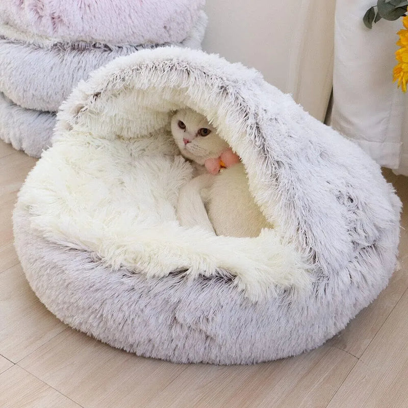 Warm & Snuggly Pet Bed - 2-in-1 Basket & Sleeping Bag