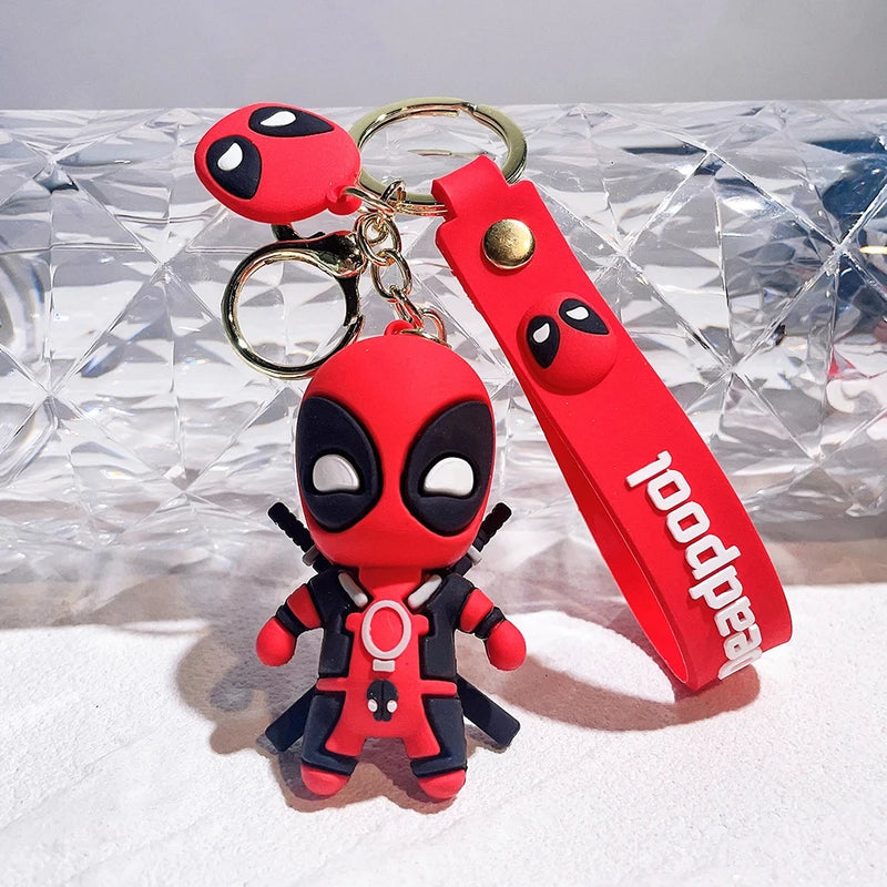 New Arrival Deadpool Epoxy Keychain Accessory Couple Handbag Pendant Little Creative Gifts Key Ring Pendants Doll