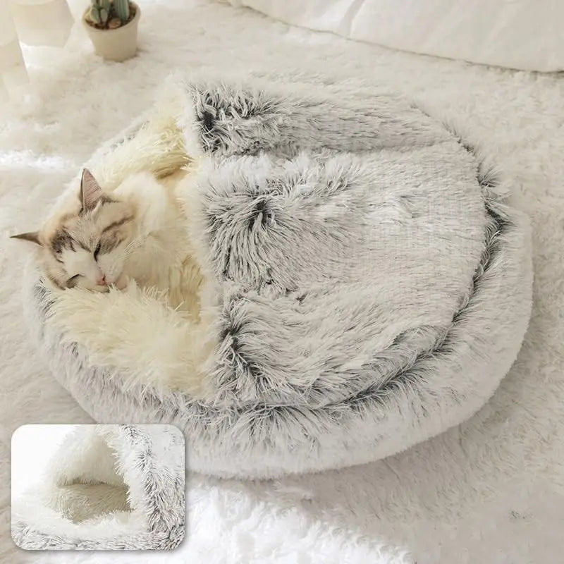 Warm & Snuggly Pet Bed - 2-in-1 Basket & Sleeping Bag