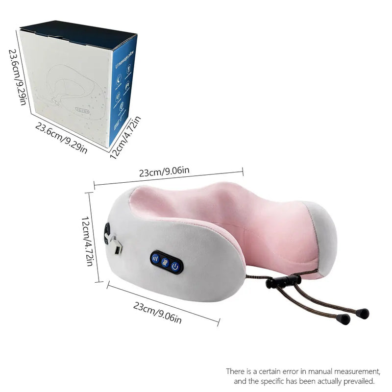 Rechargeable Neck Massager U shaped Pillow Multifunctional Portable Shoulder Cervical Massager Outdoor Home Car Relaxing Massage