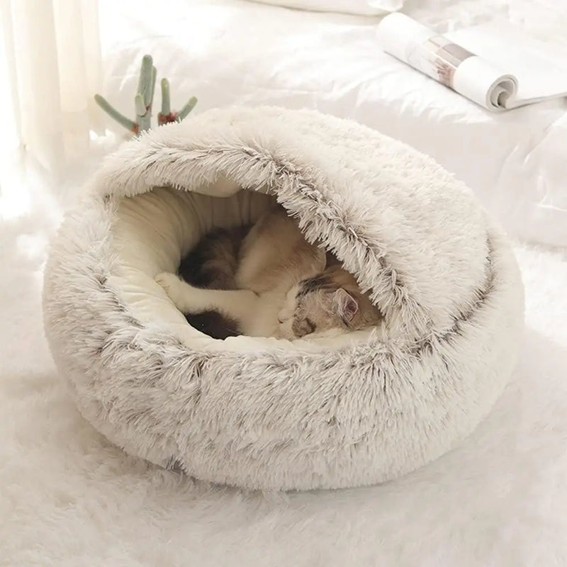 Warm & Snuggly Pet Bed - 2-in-1 Basket & Sleeping Bag