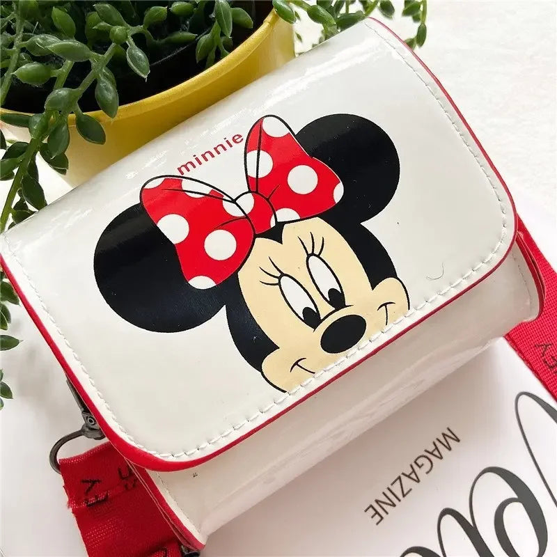 Bolsos de hombro originales de dibujos animados de Disney Mickey Mouse Minnie Daisy Pato Donald moda lindo monedero niños bolsa de mensajero regalos