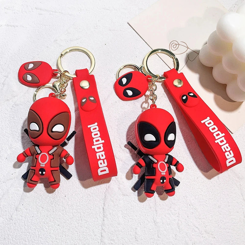 New Arrival Deadpool Epoxy Keychain Accessory Couple Handbag Pendant Little Creative Gifts Key Ring Pendants Doll