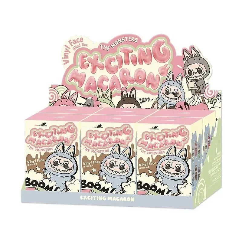 POP MART 100% Authentic Labubu The Monsters  Exciting Macaron Series -Box Single -Box Random