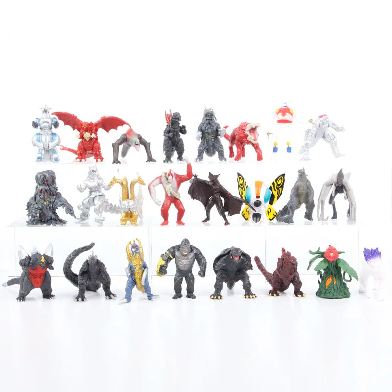 24pcs/set Godzilla vs King Kong  Figure Model Toys