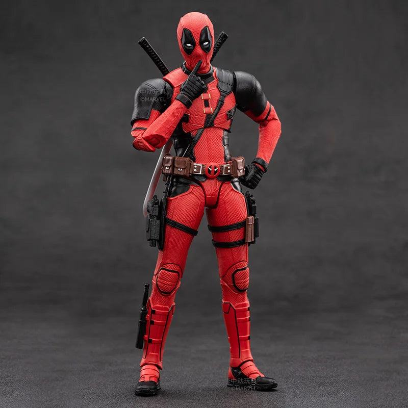 ORIGINAL  Deadpool Wolverine Movie Deadpool 3 Film Version 7inches Action Figure Figurine Gifts Kids Toys, Marvel Legends