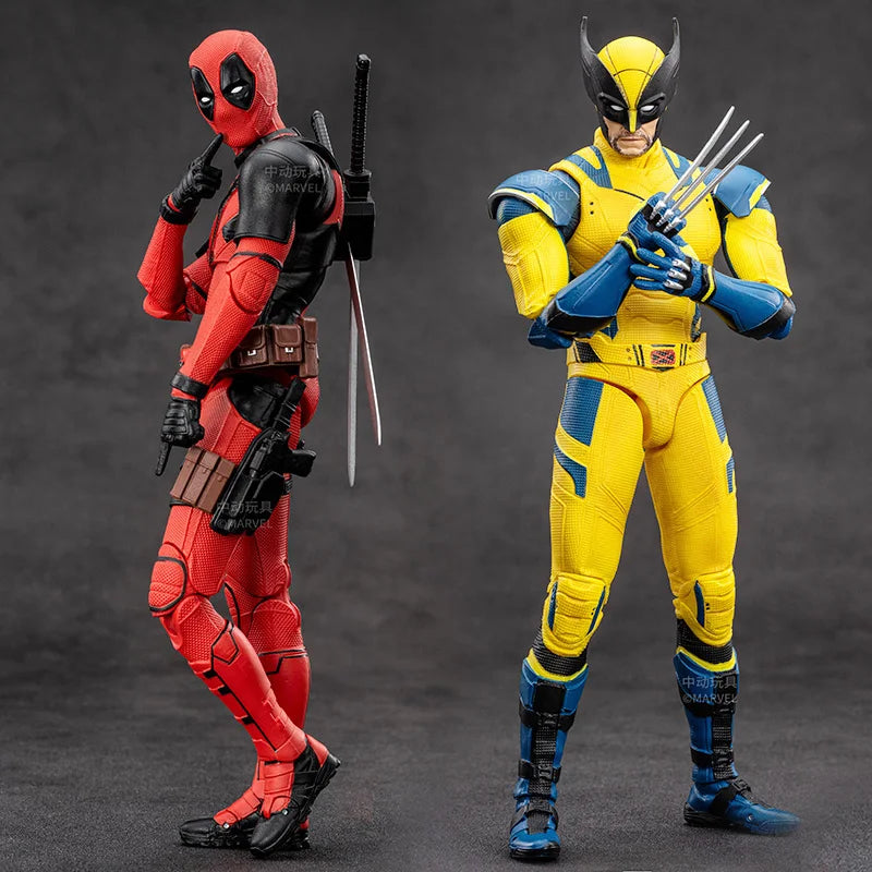 ORIGINAL  Deadpool Wolverine Movie Deadpool 3 Film Version 7inches Action Figure Figurine Gifts Kids Toys, Marvel Legends