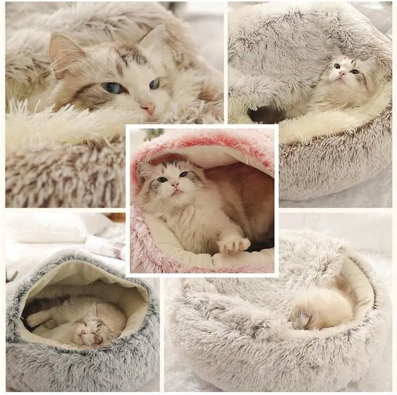 Warm & Snuggly Pet Bed - 2-in-1 Basket & Sleeping Bag