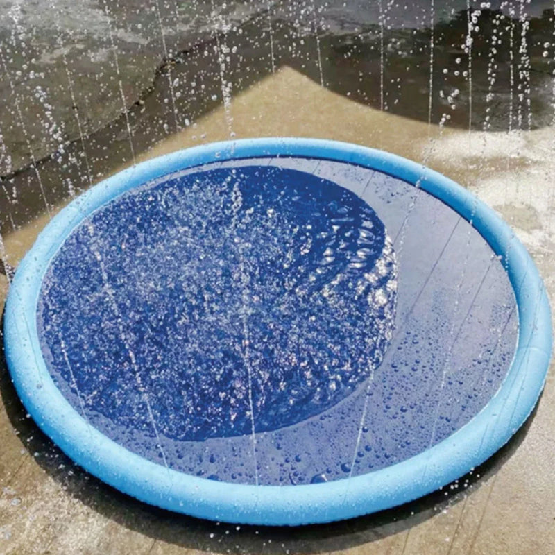 Summer Pet Swimming Pool Inflatable Water Sprinkler Pad.