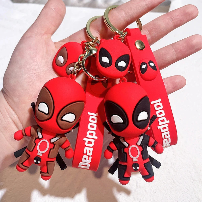 New Arrival Deadpool Epoxy Keychain Accessory Couple Handbag Pendant Little Creative Gifts Key Ring Pendants Doll