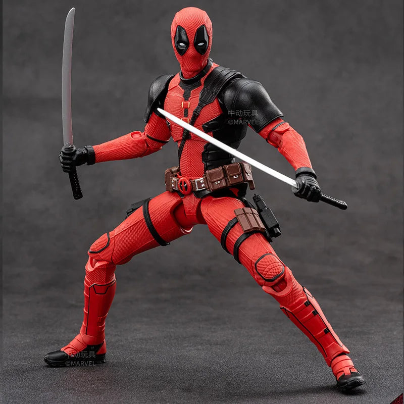 ORIGINAL  Deadpool Wolverine Movie Deadpool 3 Film Version 7inches Action Figure Figurine Gifts Kids Toys, Marvel Legends