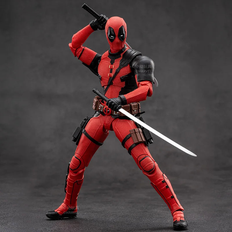 ORIGINAL  Deadpool Wolverine Movie Deadpool 3 Film Version 7inches Action Figure Figurine Gifts Kids Toys, Marvel Legends