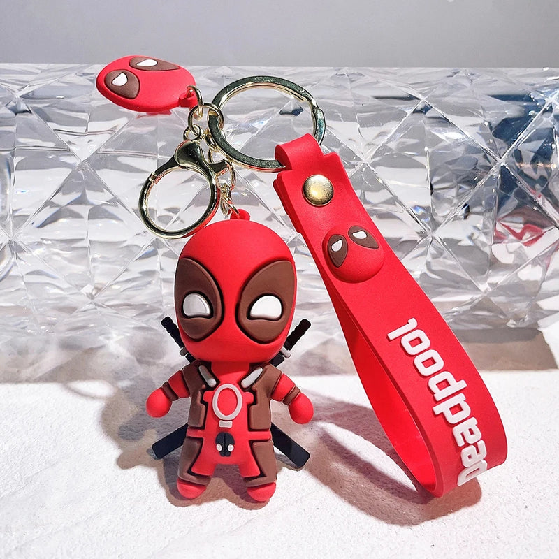 New Arrival Deadpool Epoxy Keychain Accessory Couple Handbag Pendant Little Creative Gifts Key Ring Pendants Doll