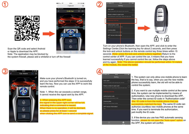 Universal Car Alarm and Auto Start/Stop System