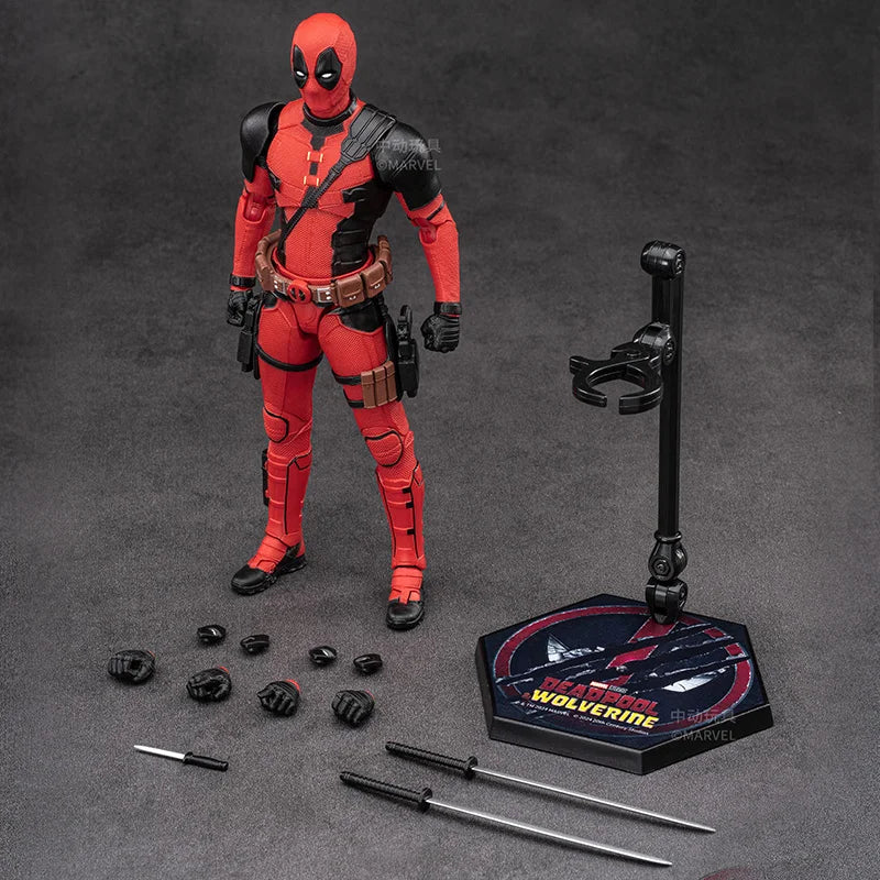 ORIGINAL  Deadpool Wolverine Movie Deadpool 3 Film Version 7inches Action Figure Figurine Gifts Kids Toys, Marvel Legends