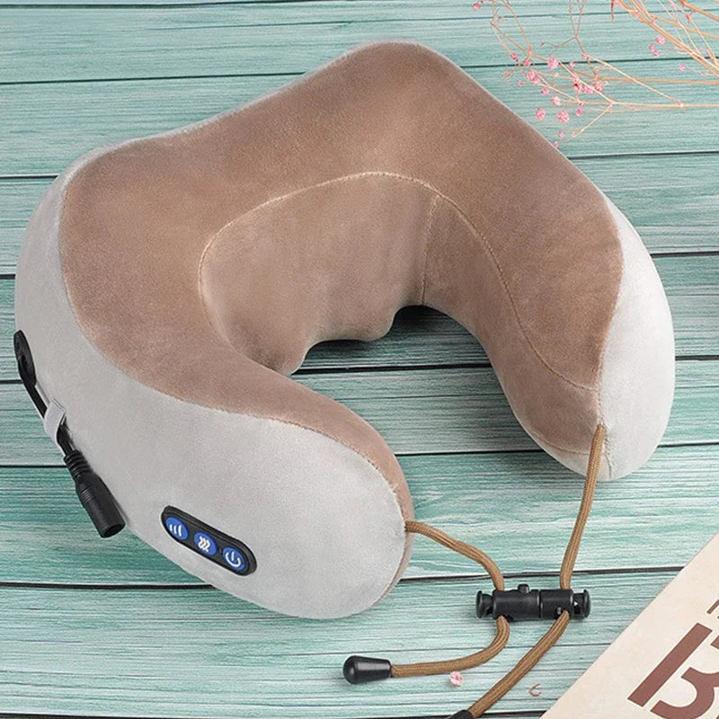 Rechargeable Neck Massager U shaped Pillow Multifunctional Portable Shoulder Cervical Massager Outdoor Home Car Relaxing Massage