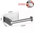 Adhesive Toilet Paper Holder Organizer: Wall Mount Storage Stand - ALPHA SHOP