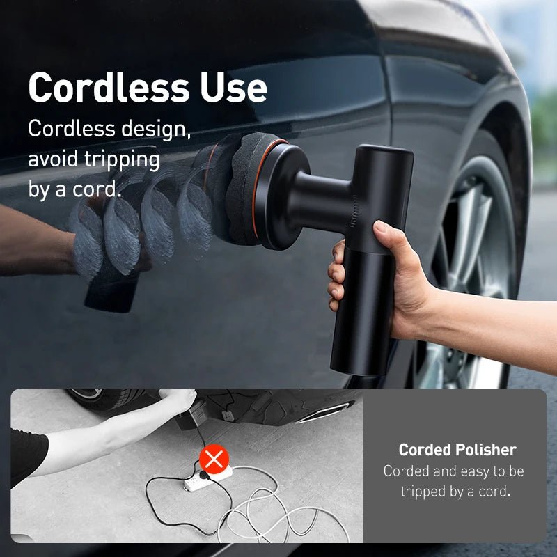 Baseus Car Polisher Machine: Wireless Electric Polishing Wax Tool - ALPHA SHOP